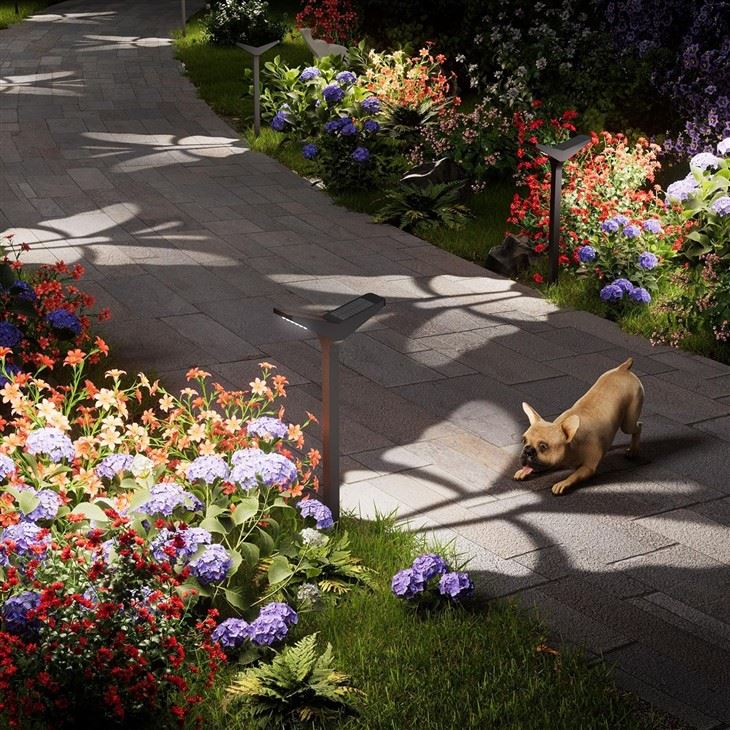 Solar Powered Garden Lights For Decor Patio Pathway Walkway